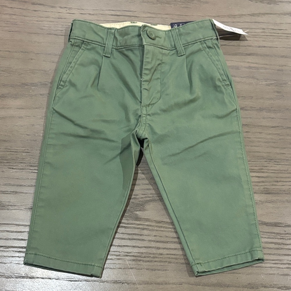GAP Kids Olive Green Casual Chino Pants size 12-18 months